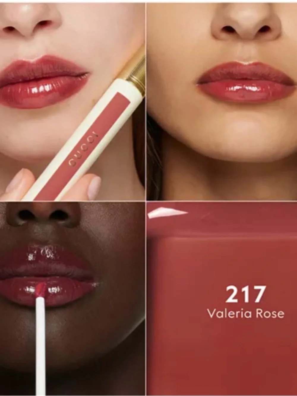 Gucci Glow Oil in Water Tint Liquid Lipstick 217 Valeria Rose